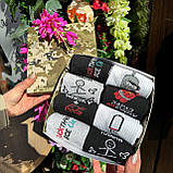 Комплект шкарпеток чоловічих довгих трикотажних весна-осінь 40-45 8 пар креативна ідея на подарунок для Br BAR, фото 7