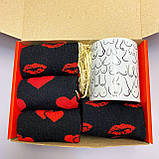 Чоловічий бокс керамічна чашка 330 мл і довгі демісезонні шкарпетки 8 пар 40-45 на оригінальний подарунок Br BAR, фото 5