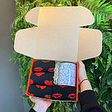 Чоловічий бокс керамічна чашка 330 мл і довгі демісезонні шкарпетки 8 пар 40-45 на оригінальний подарунок Br BAR, фото 6