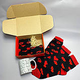 Чоловічий бокс керамічна чашка 330 мл і довгі демісезонні шкарпетки 8 пар 40-45 на оригінальний подарунок Br BAR, фото 8