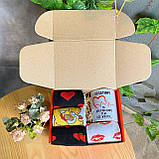 Чоловічий набір керамічна чашка 330 мл і високі демісезонні шкарпетки 8 пар 40-45 на креативний подарунок Br BAR, фото 2