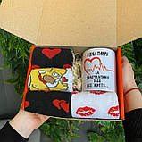 Чоловічий набір керамічна чашка 330 мл і високі демісезонні шкарпетки 8 пар 40-45 на креативний подарунок Br BAR, фото 7