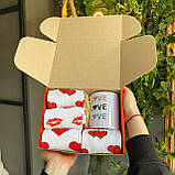 Бокс чоловічий керамічна чашка 330 мл і високі шкарпетки весна-осінь 8 пар 40-45 на цікавий подарунок Br BAR, фото 9