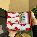 Бокс чоловічий керамічна чашка 330 мл і високі шкарпетки весна-осінь 8 пар 40-45 на цікавий подарунок Br BAR, фото 2