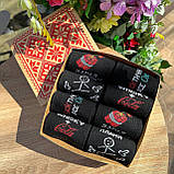 Подарунковий набір шкарпеток чоловічих високих демісезонних з яскравим веселим барвистим дизайном 40-45 8 Br BAR, фото 6