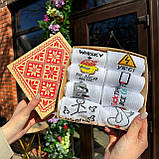 Оригінальний набір шкарпеток чоловічих довгих демісезонних зі смішним креативним принтом 40-45 8 пар для Br BAR, фото 2