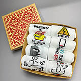 Оригінальний набір шкарпеток чоловічих довгих демісезонних зі смішним креативним принтом 40-45 8 пар для Br BAR, фото 5