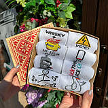 Оригінальний набір шкарпеток чоловічих довгих демісезонних зі смішним креативним принтом 40-45 8 пар для Br BAR, фото 9