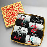 Комплект шкарпеток чоловічих високих демісезонних демісезонних однотонних з яскравими веселими малюнками та Br BAR, фото 6