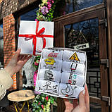 Набір шкарпеток для чоловіків високих демісезонних практичних модних із веселим дизайном 40-45 8 пар на Br BAR, фото 6