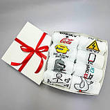 Набір шкарпеток для чоловіків високих демісезонних практичних модних із веселим дизайном 40-45 8 пар на Br BAR, фото 7