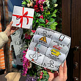 Набір шкарпеток чоловічих високих крутих весна-осінь з яскравими смішними малюнками 40-45 8 пар у Br BAR, фото 3