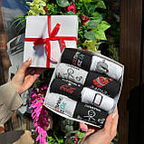 Комплект шкарпеток чоловічих довгих практичних демісезонних з оригінальним кумедним принтом 40-45 8 пар для Br BAR, фото 6