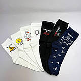Оригінальний набір шкарпеток чоловічих довгих демісезонних з креативним веселим дизайном 40-45 8 пар на Br BAR, фото 2