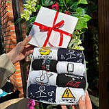 Оригінальний набір шкарпеток чоловічих довгих демісезонних з креативним веселим дизайном 40-45 8 пар на Br BAR, фото 3