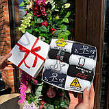 Оригінальний набір шкарпеток чоловічих довгих демісезонних з креативним веселим дизайном 40-45 8 пар на Br BAR, фото 8