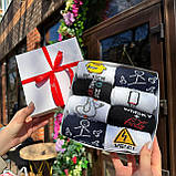 Оригінальний набір шкарпеток чоловічих довгих демісезонних з креативним веселим дизайном 40-45 8 пар на Br BAR, фото 10