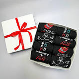 Найкращий комплект шкарпеток чоловічих високих демісезонних із креативним смішним принтом 40-45 8 пар для Br BAR, фото 2