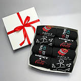 Найкращий комплект шкарпеток чоловічих високих демісезонних із креативним смішним принтом 40-45 8 пар для Br BAR, фото 4