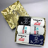 Набір шкарпеток чоловічих довгих весна-осінь практичних із прикольним принтом 40-45 6 пар у подарунковій Br BAR, фото 2