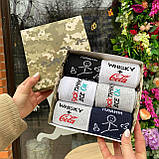 Набір шкарпеток чоловічих довгих весна-осінь практичних із прикольним принтом 40-45 6 пар у подарунковій Br BAR, фото 6