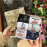 Набір шкарпеток чоловічих довгих весна-осінь практичних із прикольним принтом 40-45 6 пар у подарунковій Br BAR, фото 4