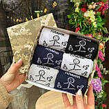 Набір шкарпеток чоловічих високих весна-осінь прикольних із веселим принтом Плани на день 40-45 6 пар для Br BAR, фото 3