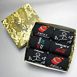 Набір шкарпеток чоловічих довгих бавовняних весна-осінь зі смішними класними малюнками 40-45 6 пар для Br BAR, фото 4