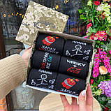 Набір шкарпеток чоловічих довгих бавовняних весна-осінь зі смішними класними малюнками 40-45 6 пар для Br BAR, фото 7