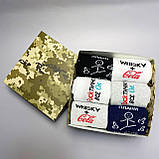 Набір шкарпеток чоловічих довгих весна-осінь практичних із прикольним принтом 40-45 6 пар у подарунковій Br BAR, фото 3