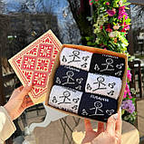 Оригінальний набір шкарпеток чоловічих довгих весна-осінь із приколом Плани на день 40-45 6 пар у красивій Br BAR, фото 8