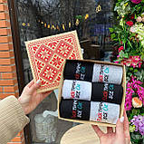 Комплект шкарпеток чоловічих довгих демісезонних стильних з прикольним акцентом 40-45 6 пар на крутий Br BAR, фото 8