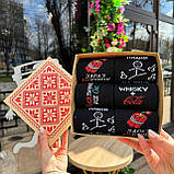 Шкарпетки чоловічі довгі демісезонні практичні якісні з класним принтом 40-45 6 пар для хлопців Br BAR, фото 5