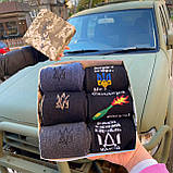 Тактичні зимові шкарпетки 6 пар у подарунковій коробці, Чоловічі теплі шкарпетки махрові повсякденні 41-45 Br BAR, фото 2