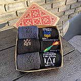 Тактичні зимові шкарпетки 6 пар у подарунковій коробці, Чоловічі теплі шкарпетки махрові повсякденні 41-45 Br BAR, фото 9