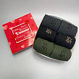 Тактичні зимові шкарпетки 6 пар у подарунковій коробці, Чоловічі теплі шкарпетки махрові повсякденні 41-45 Br BAR, фото 6