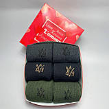 Тактичні зимові шкарпетки 6 пар у подарунковій коробці, Чоловічі теплі шкарпетки махрові повсякденні 41-45 Br BAR, фото 7