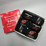 Комплект шкарпеток чоловічих довгих весна-осінь модних чорних із веселим класним принтом 40-45 6 пар для Br BAR, фото 3