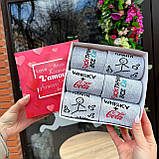 Комплект шкарпеток чоловічих довгих весна-осінь модних чорних із веселим класним принтом 40-45 6 пар для Br BAR, фото 9