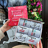 Комплект шкарпеток чоловічих довгих весна-осінь модних чорних із веселим класним принтом 40-45 6 пар для Br BAR, фото 5