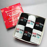 Набір шкарпеток чоловічих довгих демісезонних модних із веселим принтом 40-45 6 пар у красивій подарунковій Br BAR, фото 6