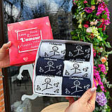 Бокс шкарпеток чоловічих високих весна-осінь стильних із кумедним принтом 40-45 6 пар класна ідея на Br BAR, фото 5