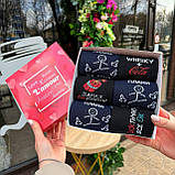 Бокс шкарпеток чоловічих високих демісезонних трикотажних практичних з крутим принтом 40-45 6 пар на Br BAR, фото 7