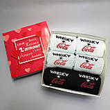 Комплект шкарпеток чоловічих довгих демісезонних оригінальних з класним принтом 40-45 6 пар у подарунковій Br BAR, фото 4