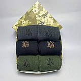 Набір термоносків чоловічих 6 пар у подарунковій коробці, шкарпетки чоловічі зимові подарунок парню ЗСУ Br BAR, фото 7