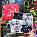 Подарунковий бокс шкарпеток чоловічих високих весна-осінь класних з веселим принтом 40-45 6 шт на подарунок Br BAR, фото 8