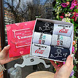 Подарунковий бокс шкарпеток чоловічих високих весна-осінь класних з веселим принтом 40-45 6 шт на подарунок Br BAR, фото 7