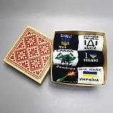 Набір високих чоловічих шкарпеток із патріотичним принтом для чоловіків, шкарпетки в подарунковому боксі 6 Br BAR, фото 5