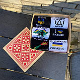 Набір високих чоловічих шкарпеток із патріотичним принтом для чоловіків, шкарпетки в подарунковому боксі 6 Br BAR, фото 8