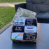 Подарунок чоловікові, парню, другу бокс шкарпеток із патріотичним принтом для чоловіків 6 пар у Br BAR, фото 2